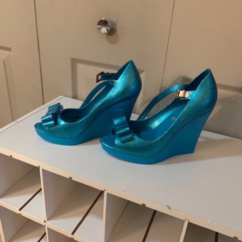 COPY - blue jelly wedge platforms
